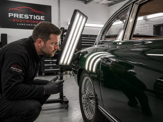 Comprehensive bodywork quality control inspection before customer handover