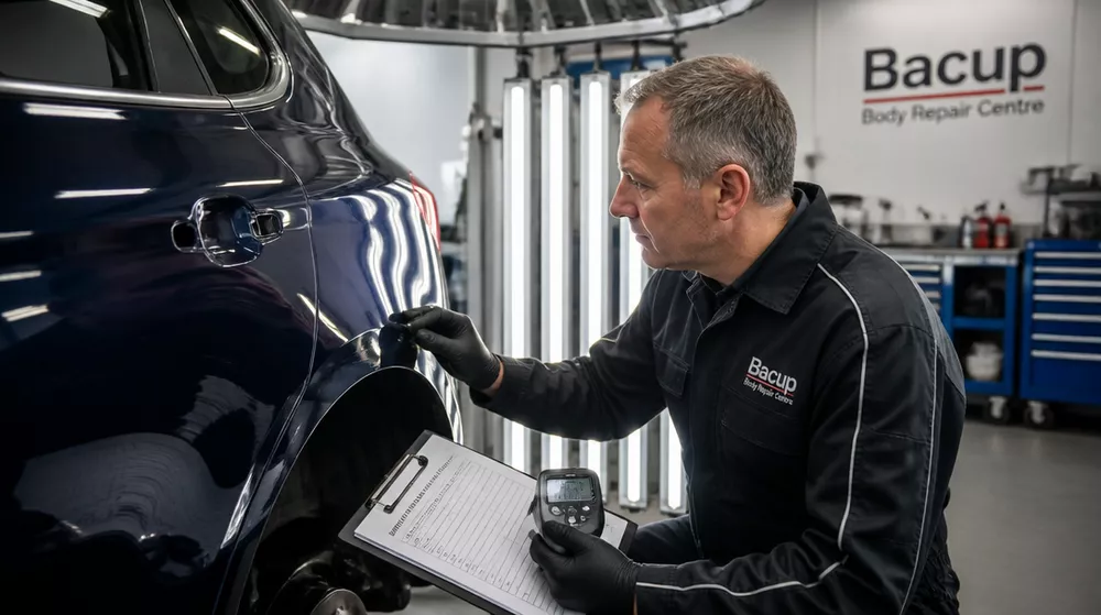 Quality vehicle damage inspection at Autoline Car Body Repairs