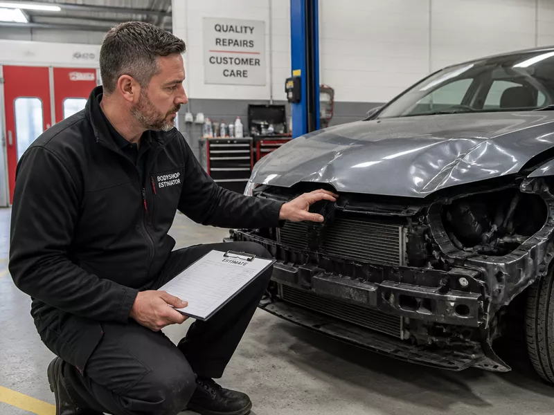 Insurance claim car body repairs Bacup